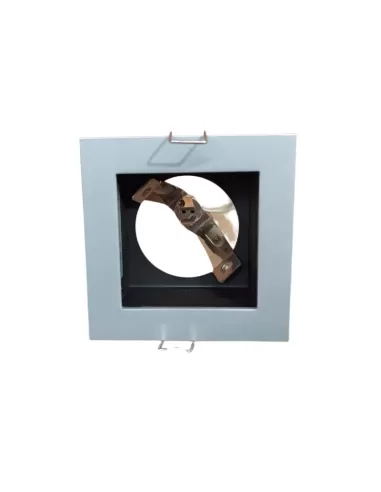 Ares 305007 amber square recessed spotlight aluminum gu5,3 50w aluminum frame